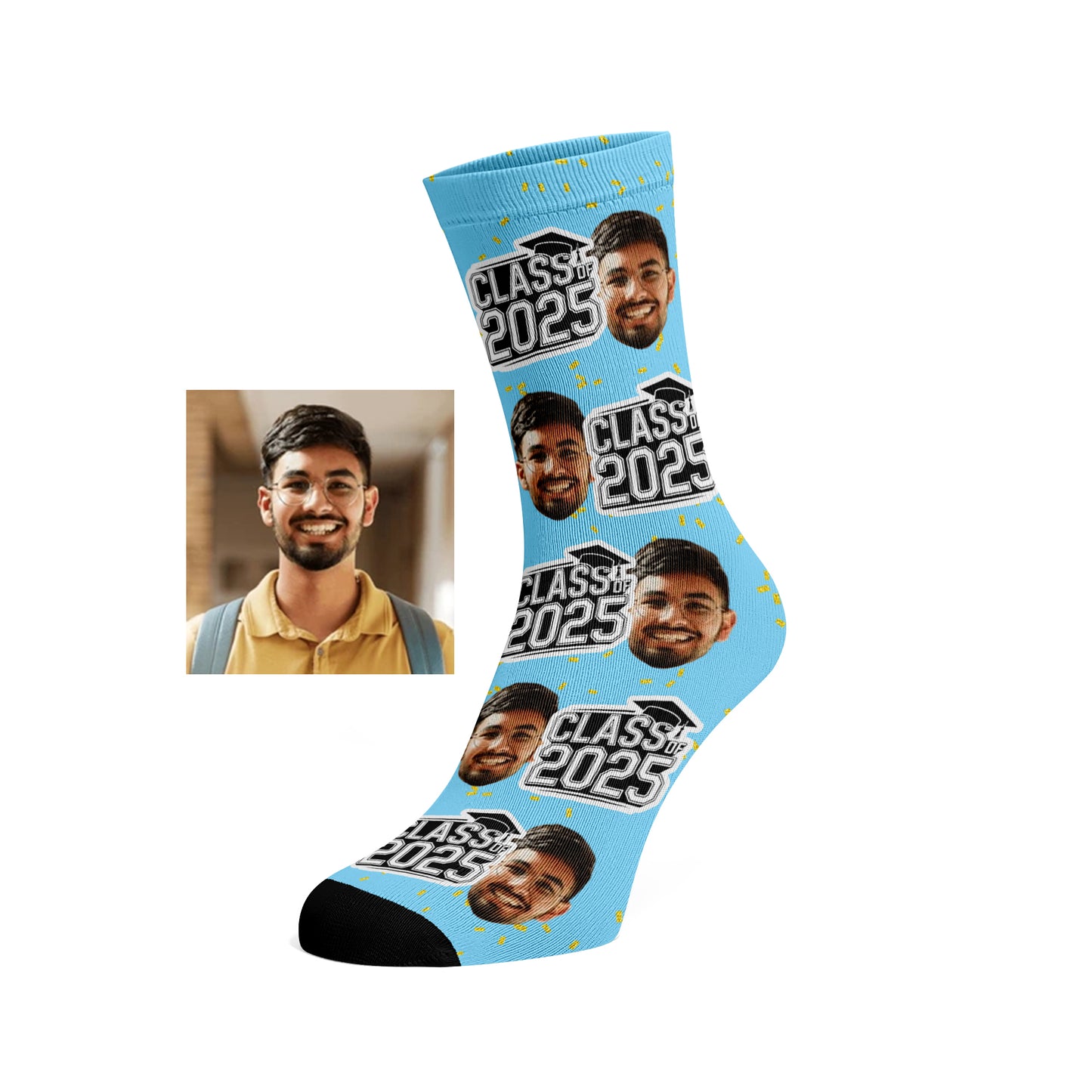 Custom Face socks - Class of 2025 Graduation