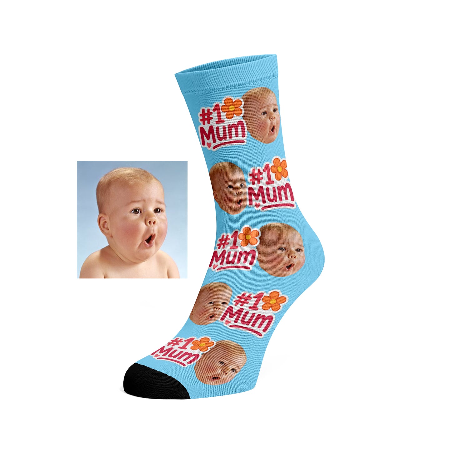 Custom Face socks - #1 Mum