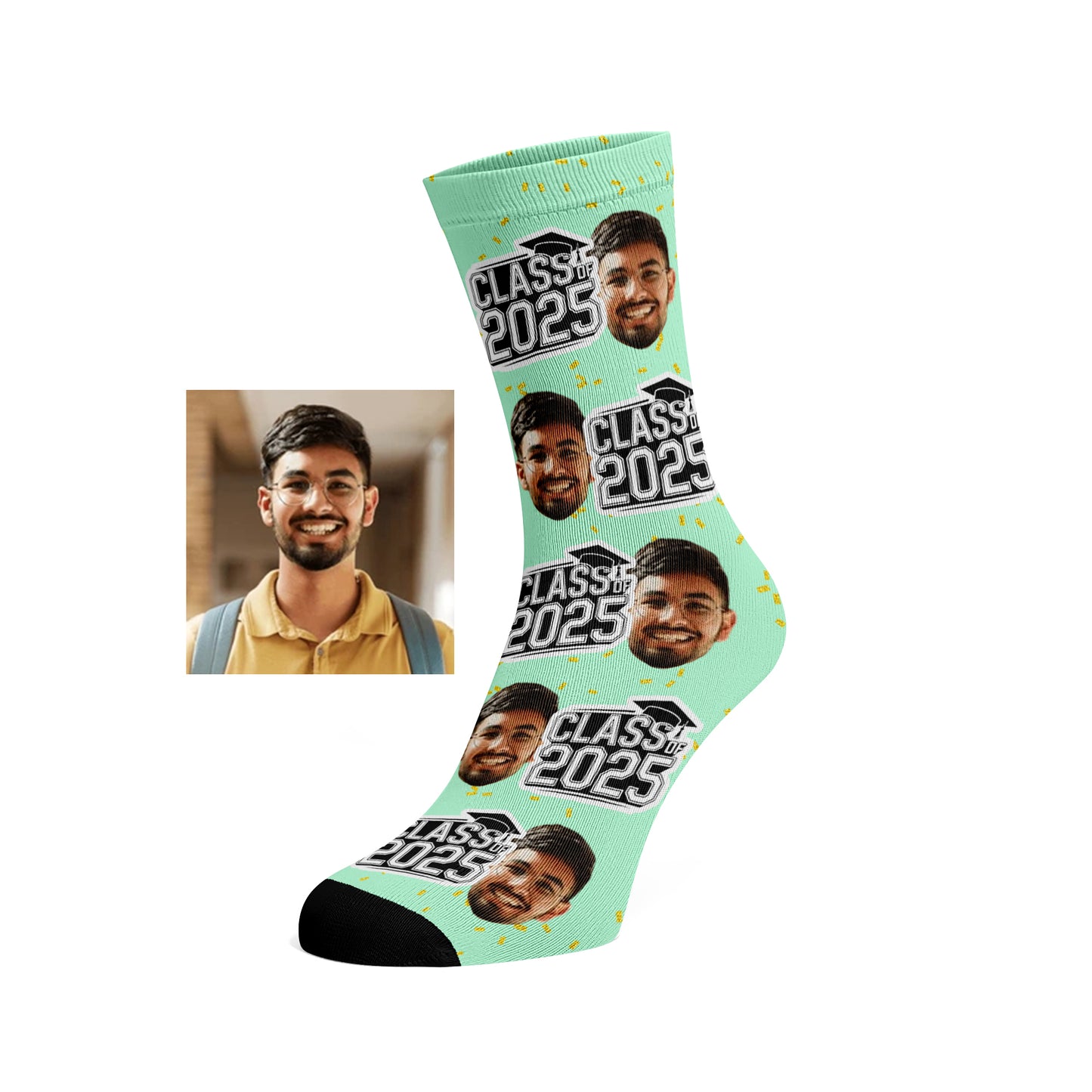 Custom Face socks - Class of 2025 Graduation