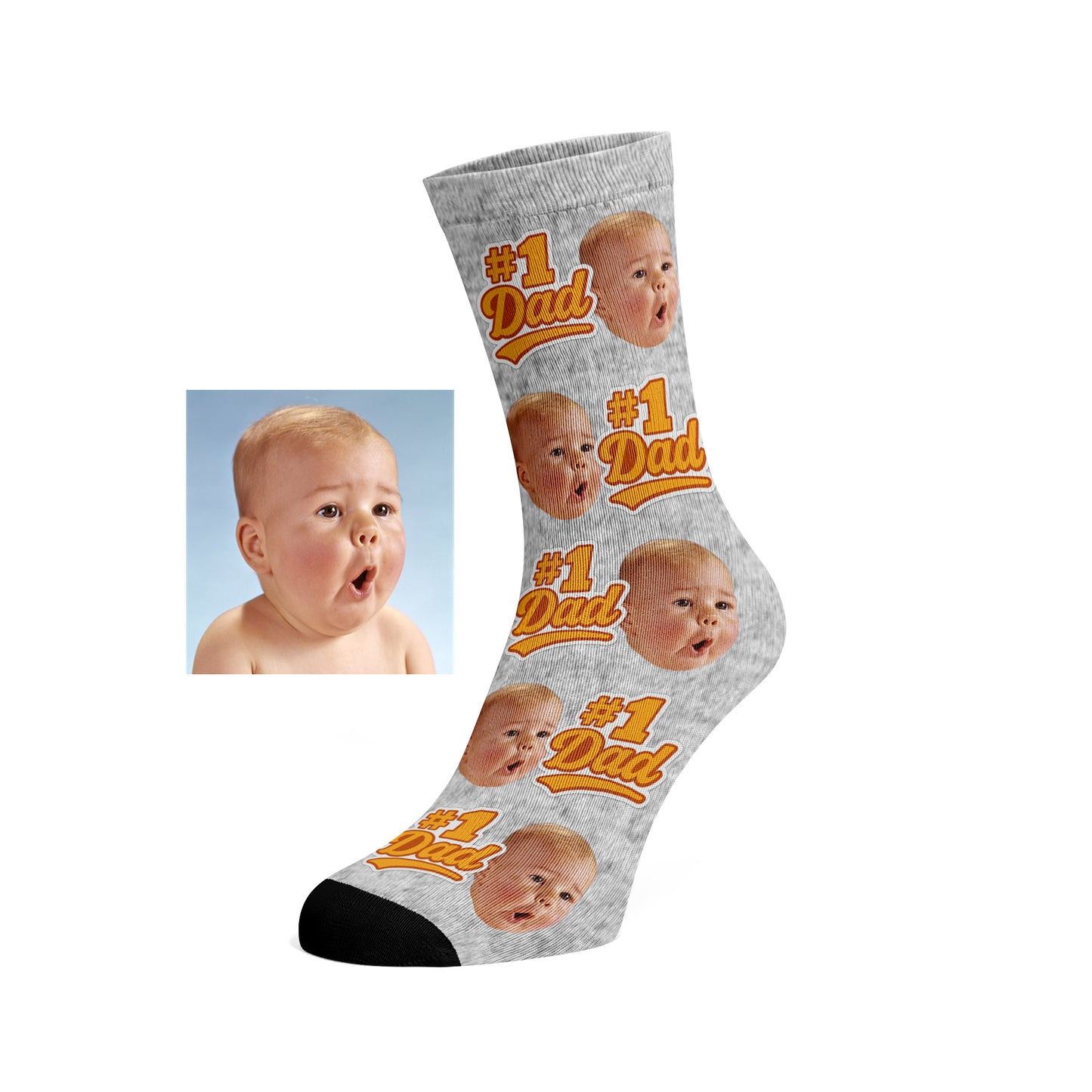 Custom Face socks - #1 Dad