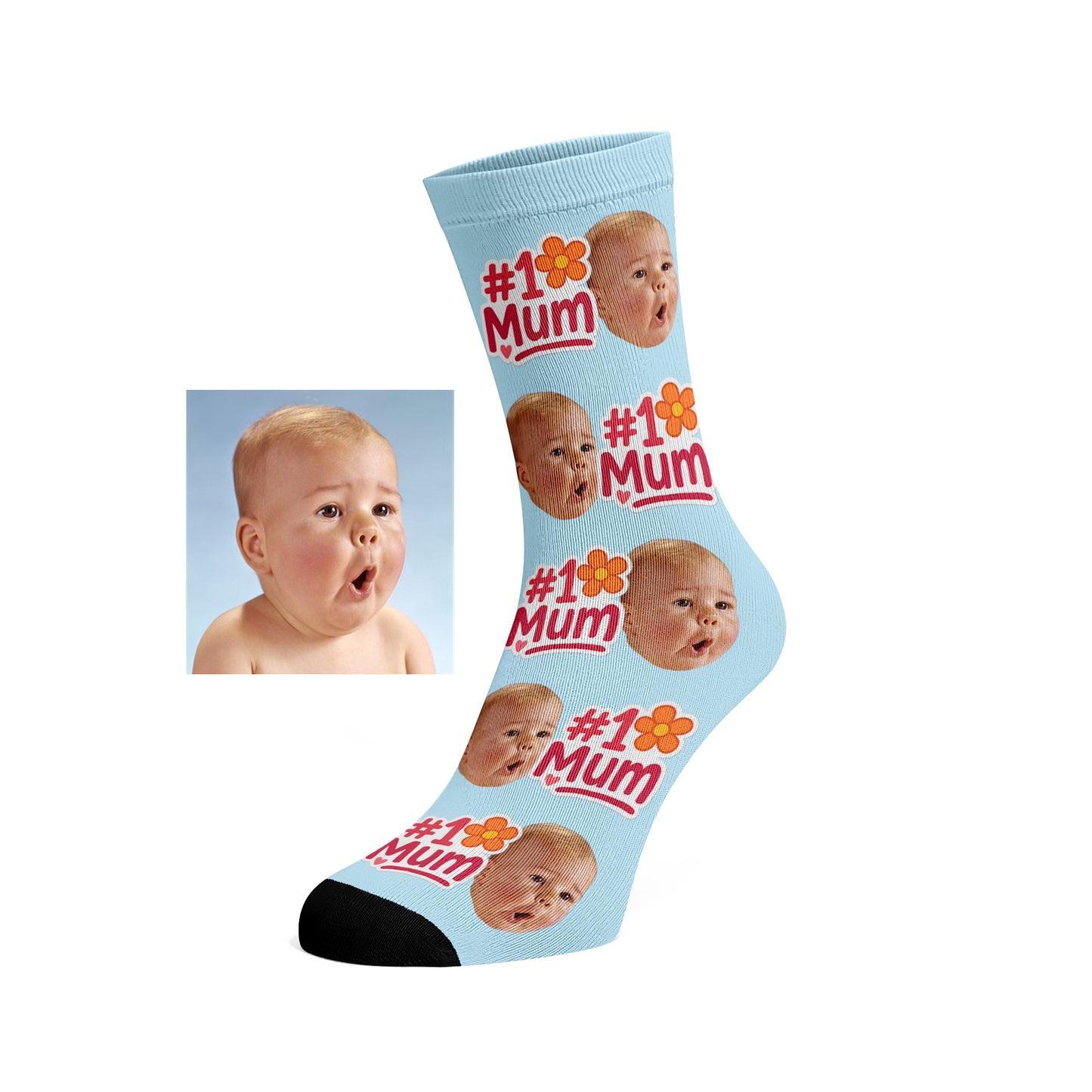 Custom Face socks - #1 Mum