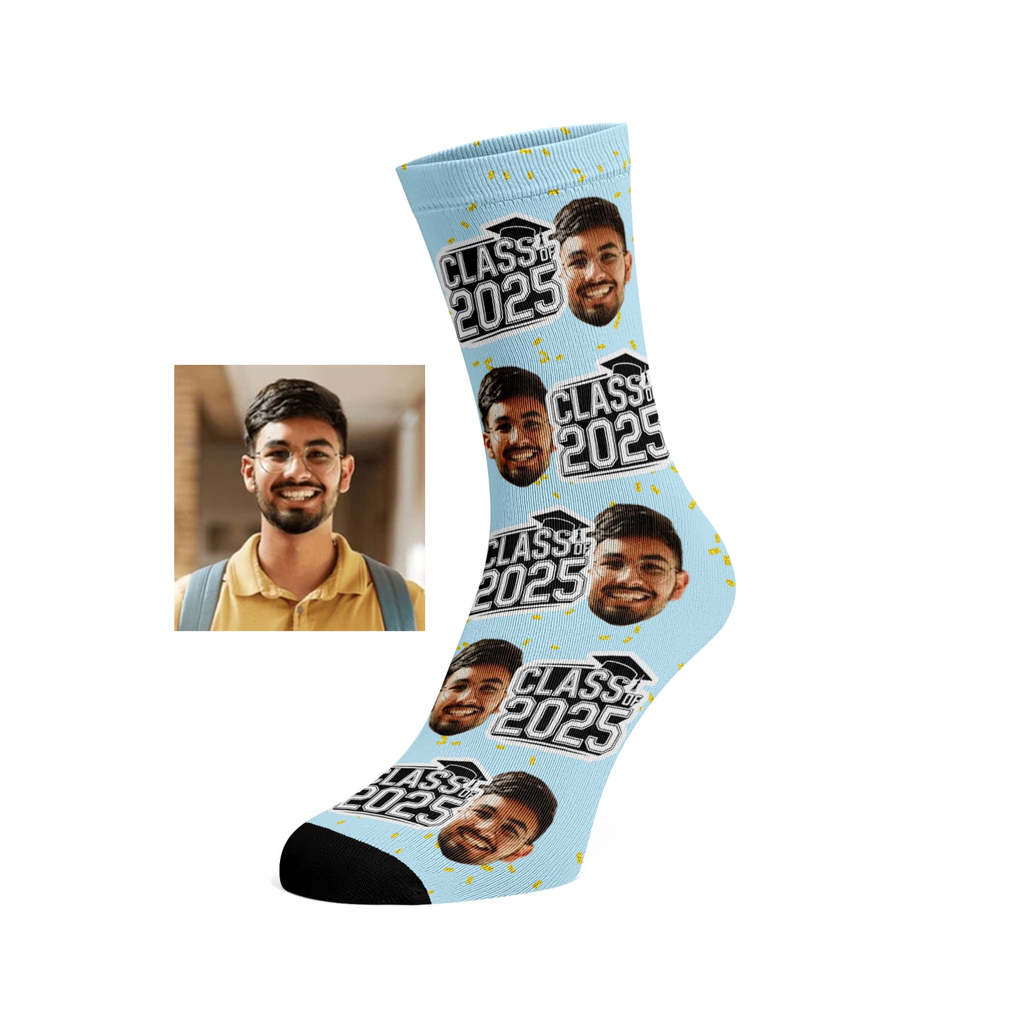 Custom Face socks - Class of 2025 Graduation