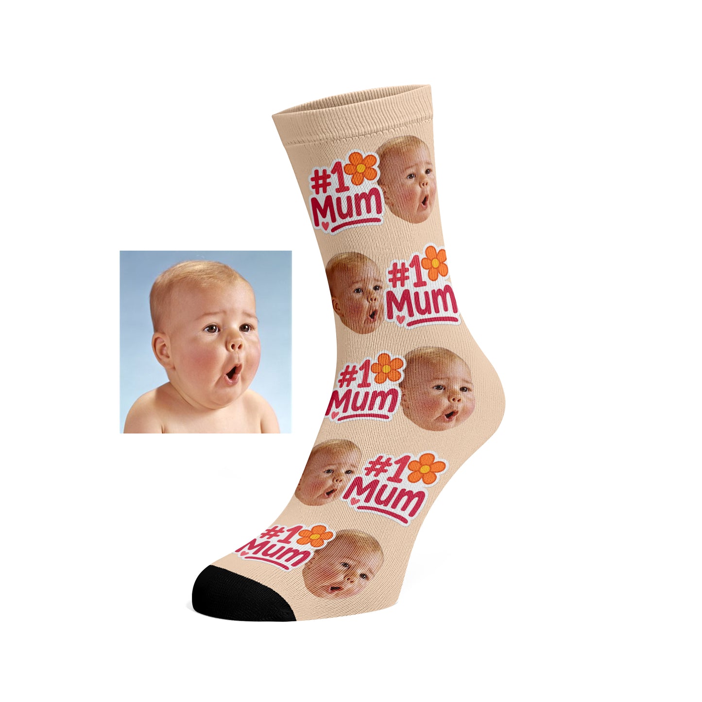 Custom Face socks - #1 Mum