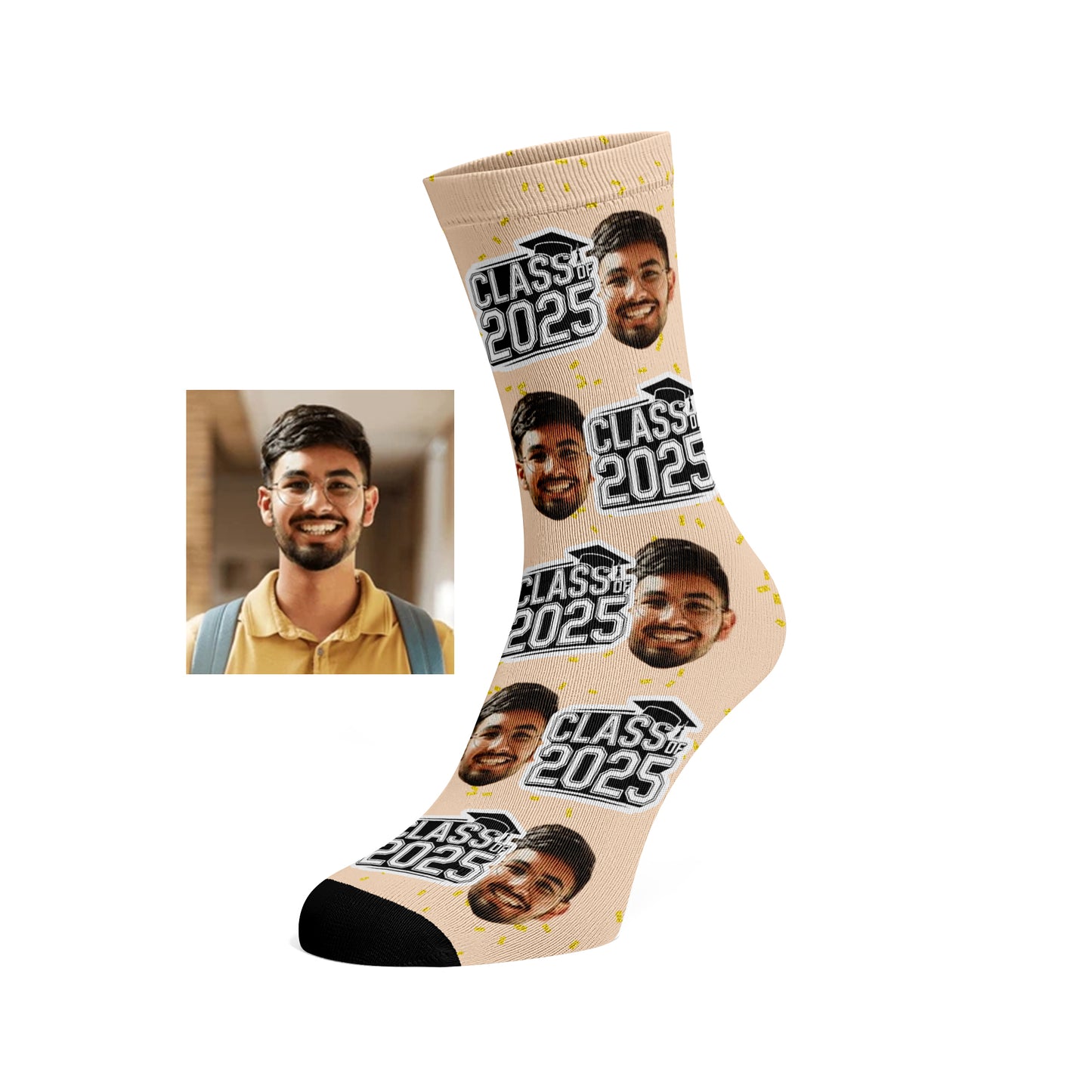 Custom Face socks - Class of 2025 Graduation
