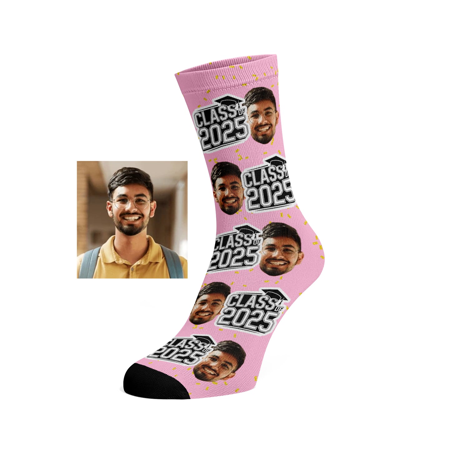 Custom Face socks - Class of 2025 Graduation