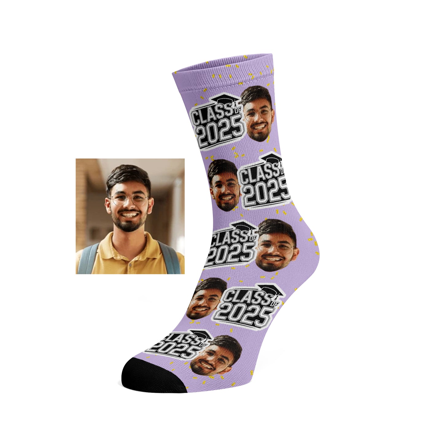 Custom Face socks - Class of 2025 Graduation
