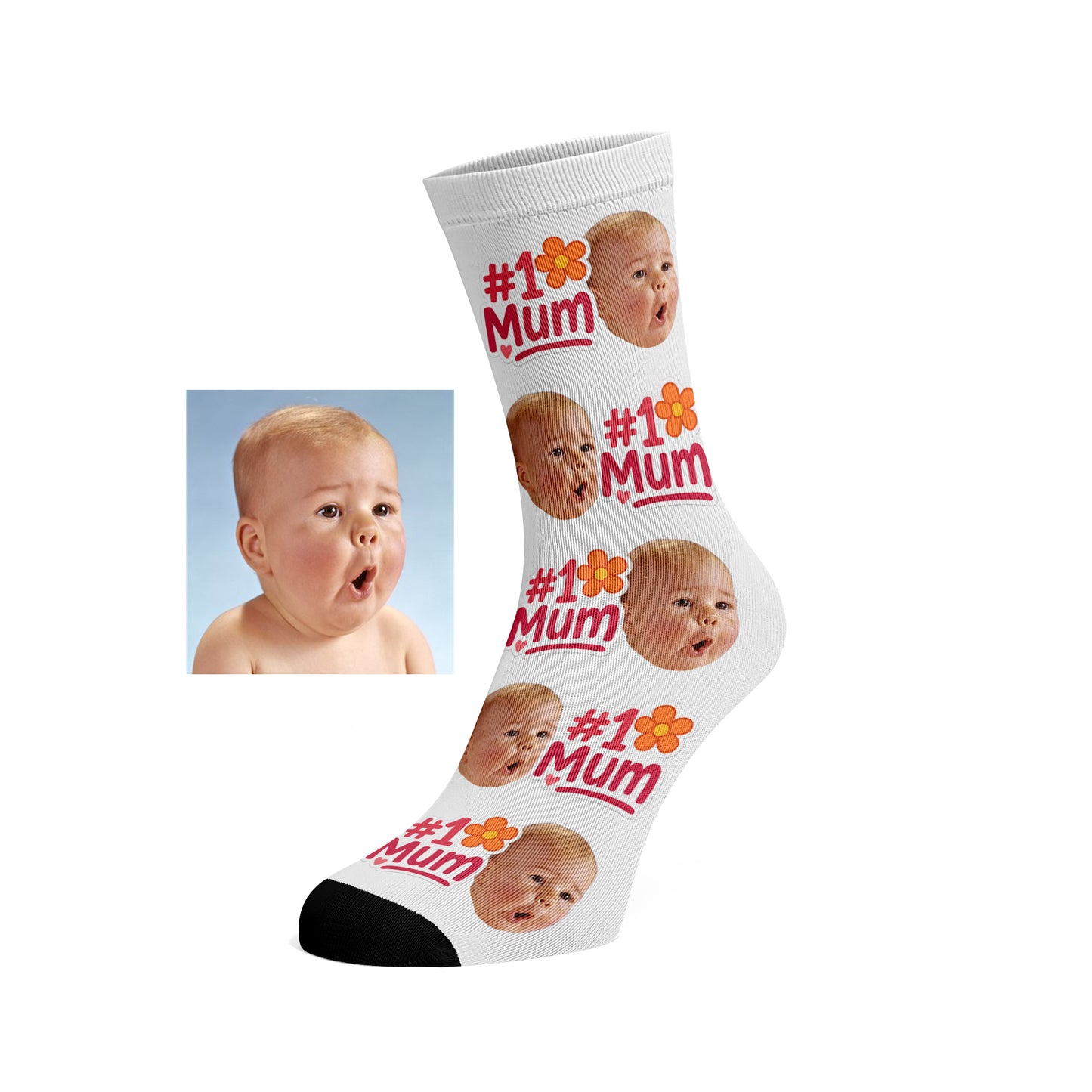 Custom Face socks - #1 Mum