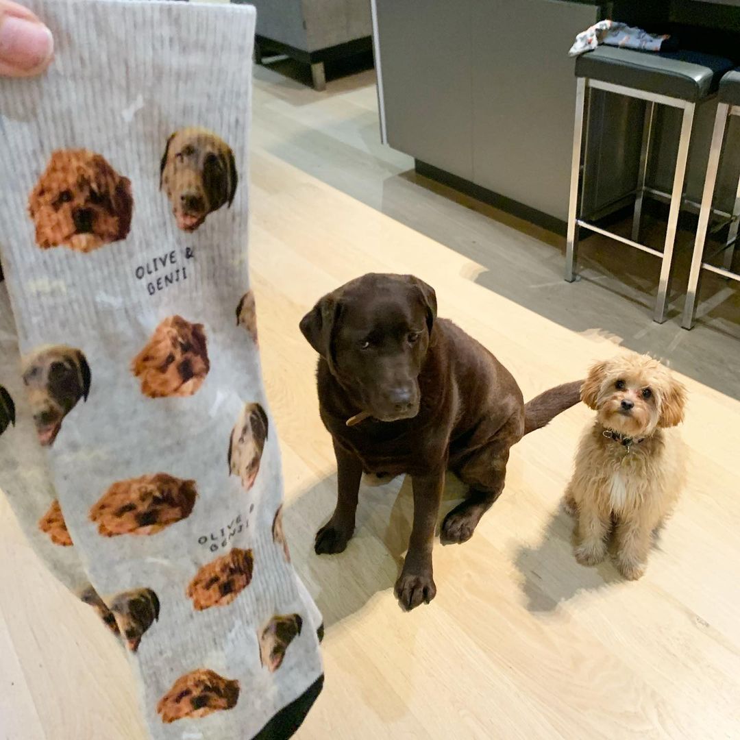 Custom pet socks (2 faces)