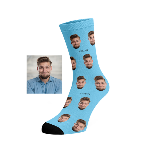 Custom Face socks (name)