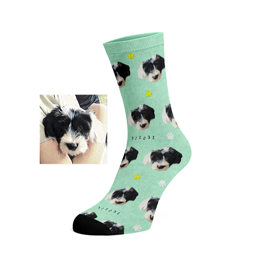 Custom pet socks - Tennis Ball