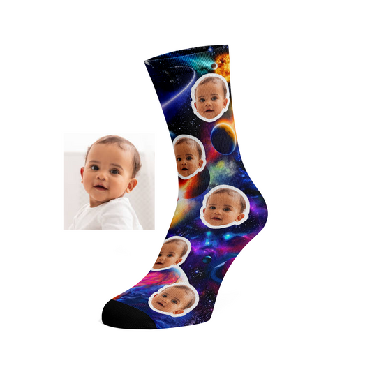 Custom Face Galaxy socks