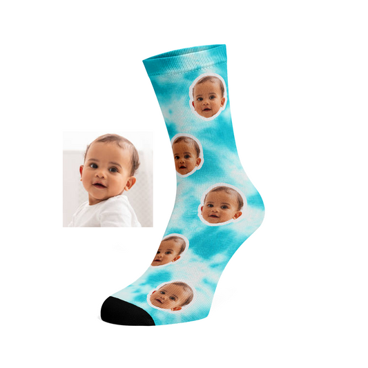 Custom Face Tie Dye socks #3