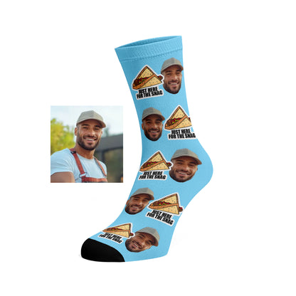 Custom Face socks - Hot Dog / Snags