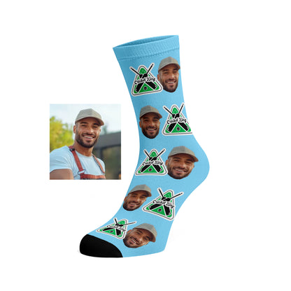 Custom Face socks - Cricket King