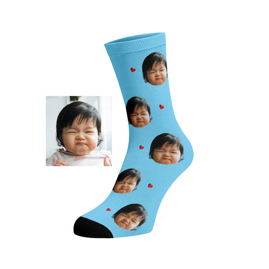 Custom Face socks (Hearts)