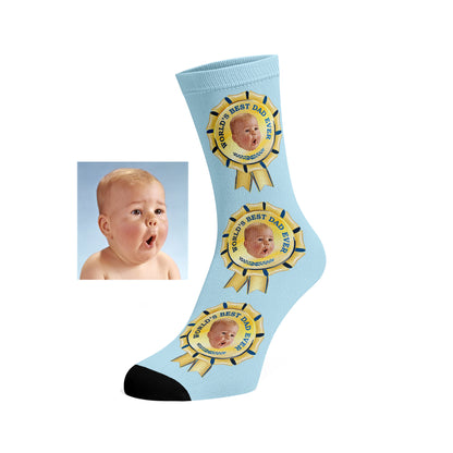 Custom Face socks - World's Best Dad Ever