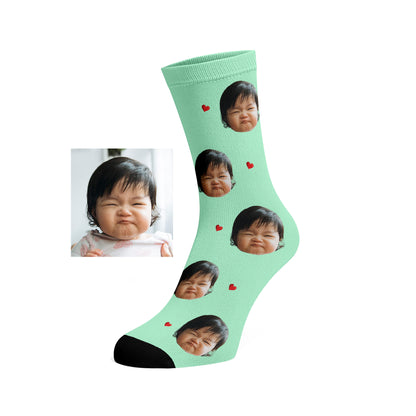 Custom Face socks (Hearts)