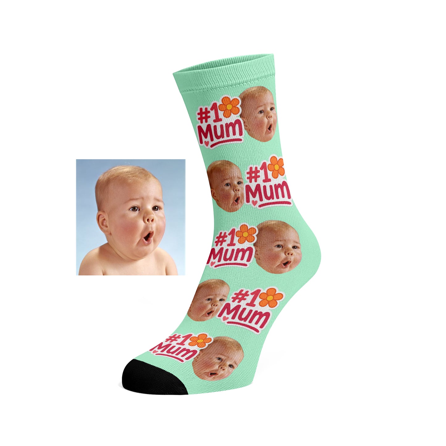 Custom Face socks - #1 Mum