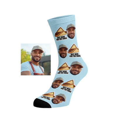 Custom Face socks - Hot Dog / Snags