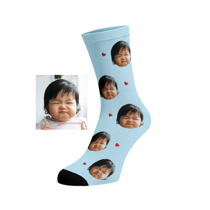 Custom Face socks (Hearts)