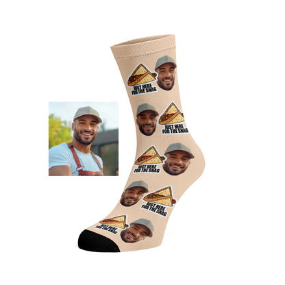 Custom Face socks - Hot Dog / Snags