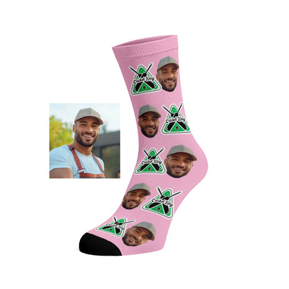 Custom Face socks - Cricket King