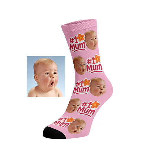 Custom Face socks - #1 Mum