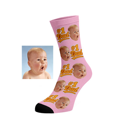 Custom Face socks - #1 Dad