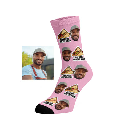 Custom Face socks - Hot Dog / Snags