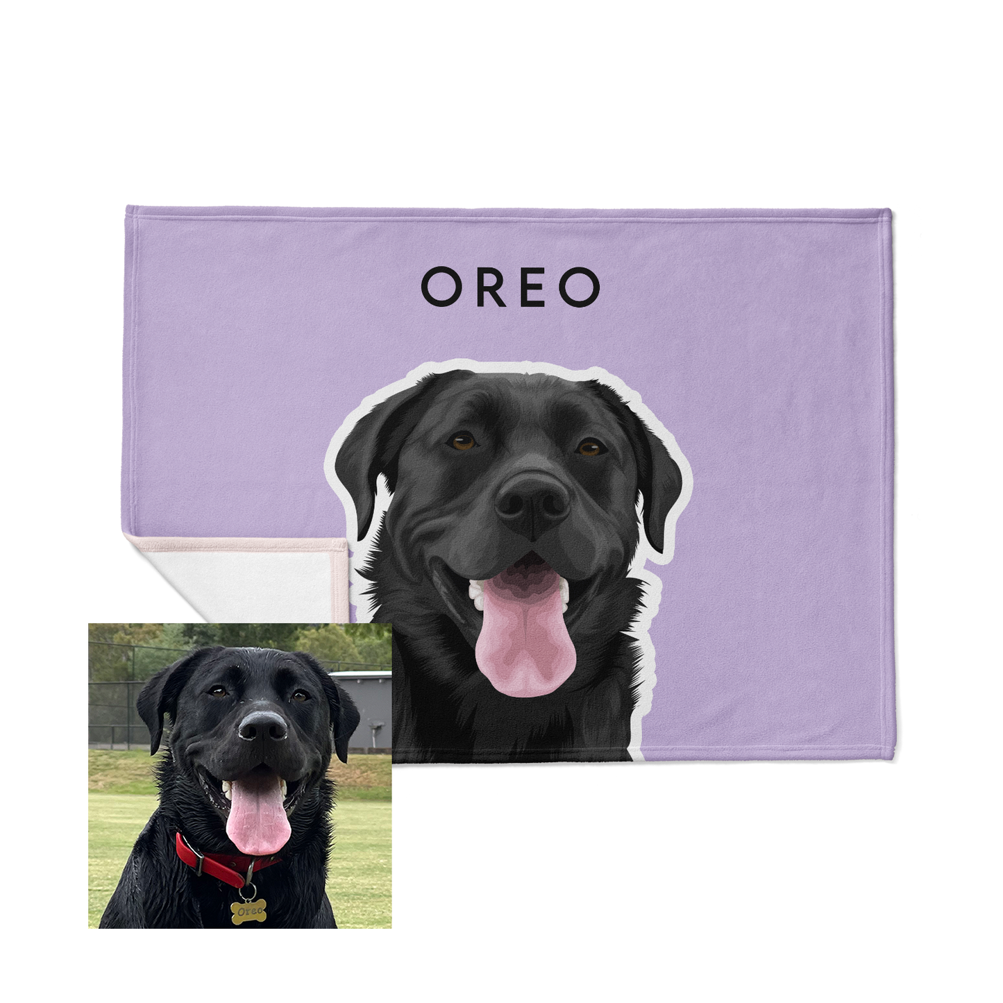 Custom Pet Blanket | Art Portrait Fleece