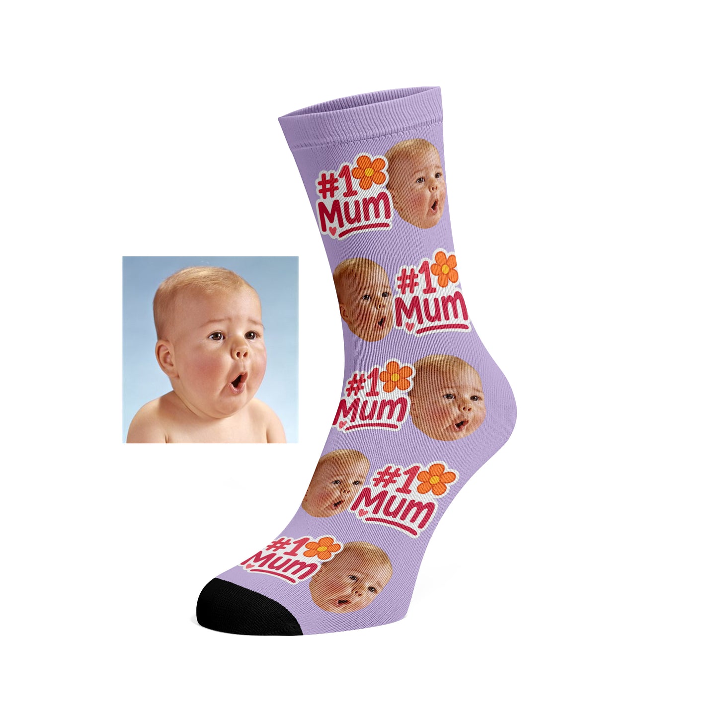 Custom Face socks - #1 Mum