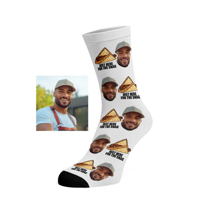Custom Face socks - Hot Dog / Snags