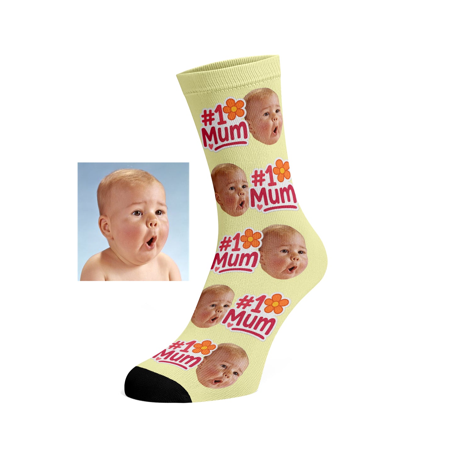Custom Face socks - #1 Mum