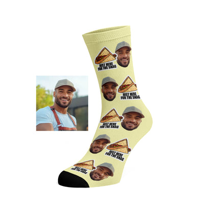 Custom Face socks - Hot Dog / Snags