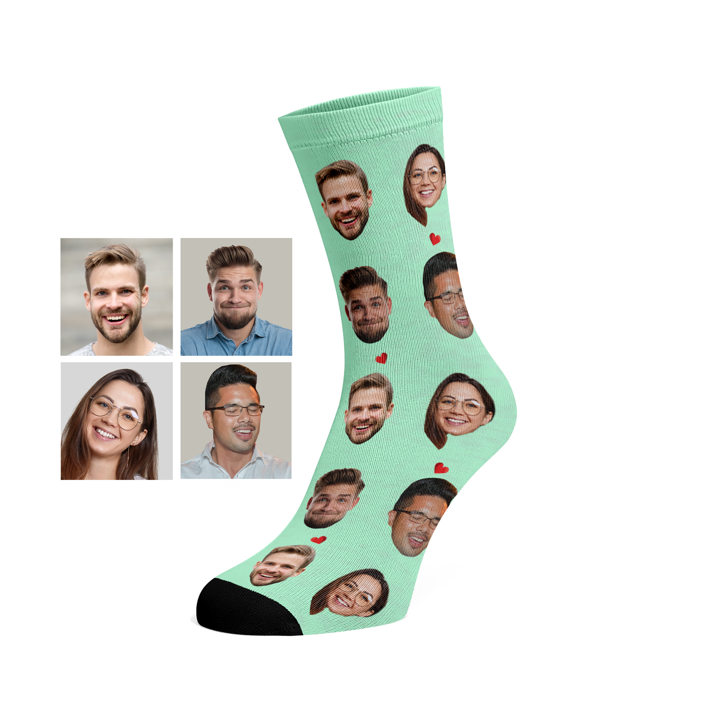 Custom Face socks (4 faces)