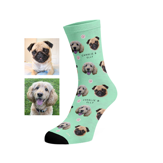 Custom pet socks (2 faces)- Paw