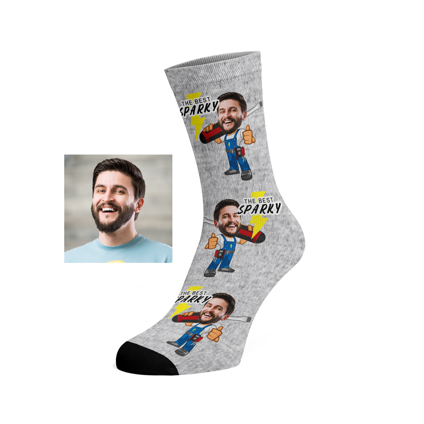 Custom Face Sparky Socks