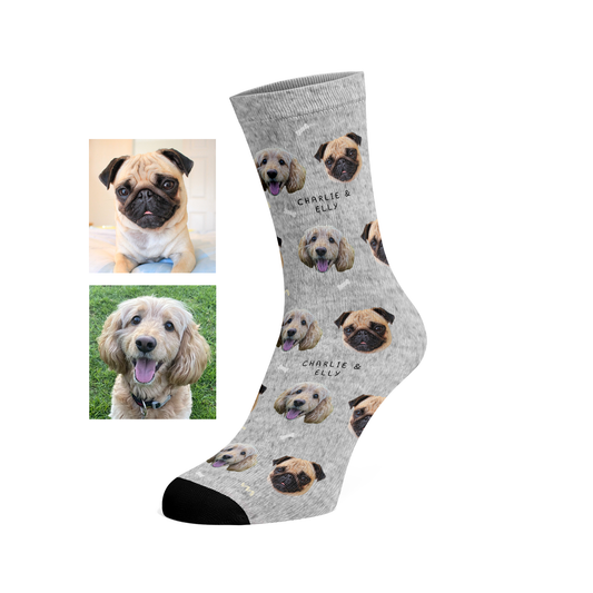 Custom pet socks (2 faces)