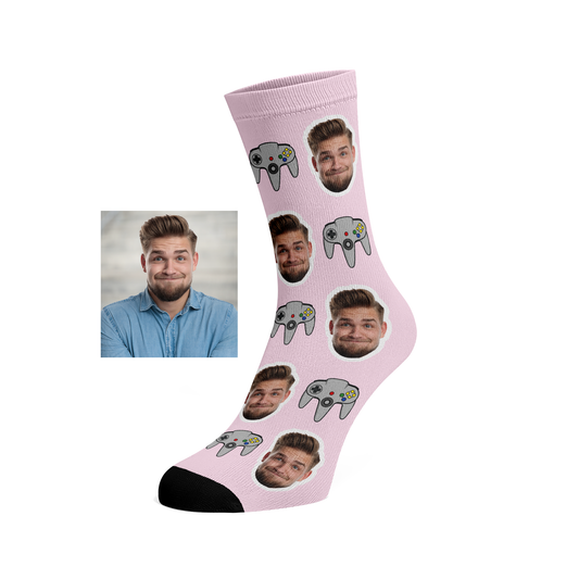Custom Face Gamer socks