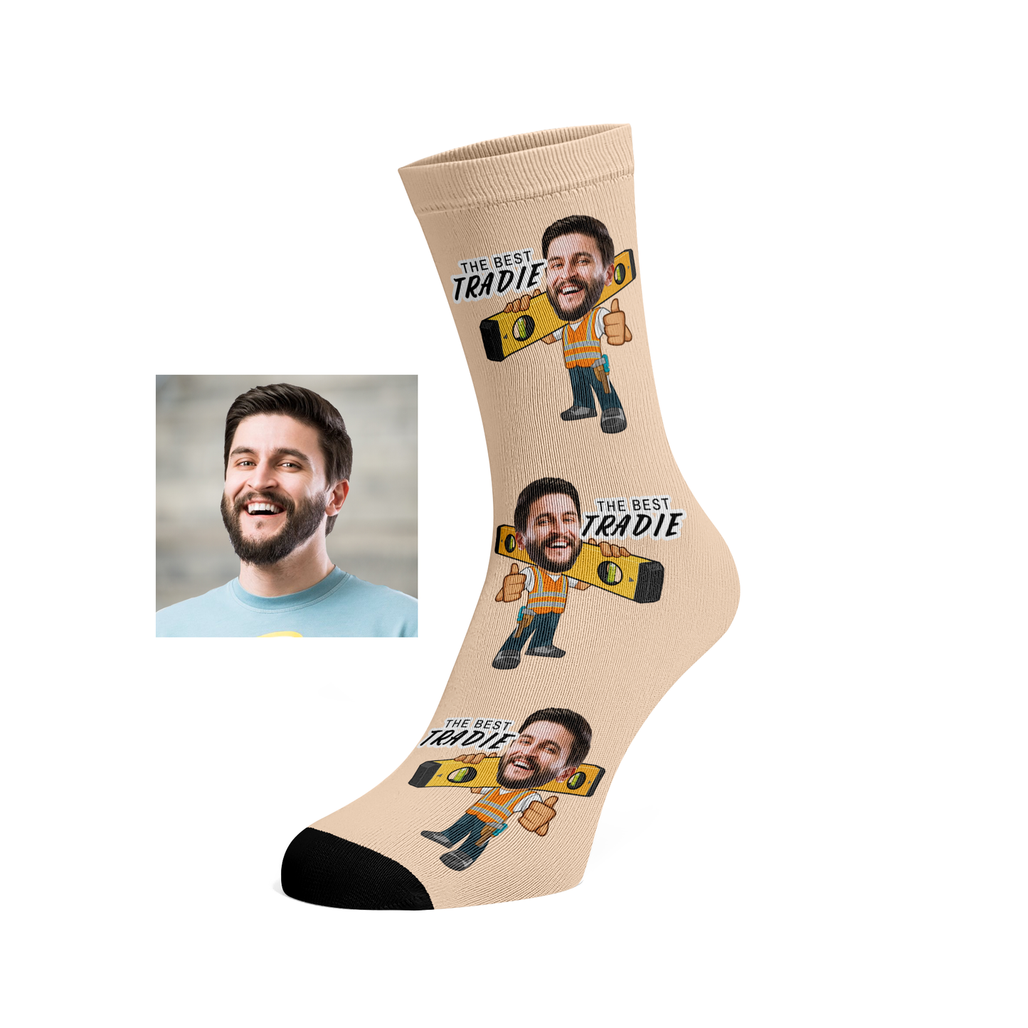 Custom Face Tradie Socks