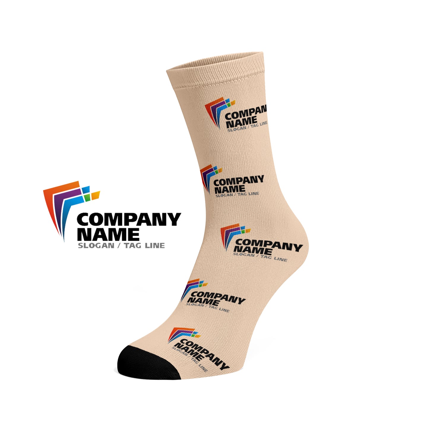 Custom Logo socks - Company/Corporate/Team Logo