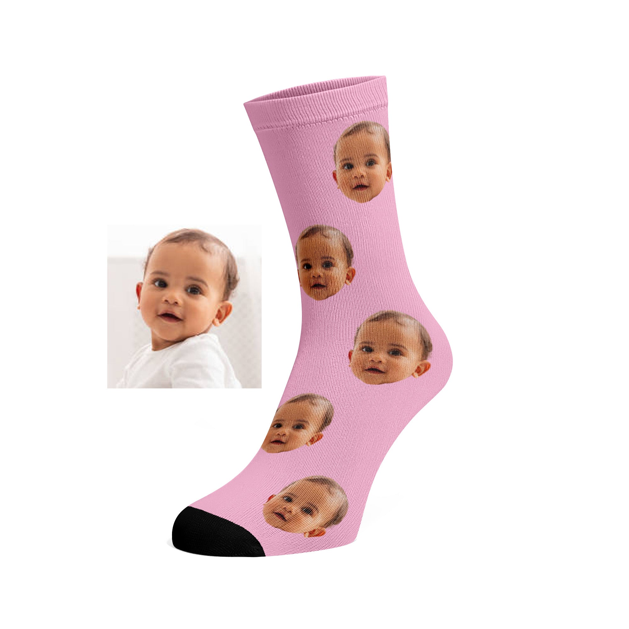 Socks with hot sale baby face