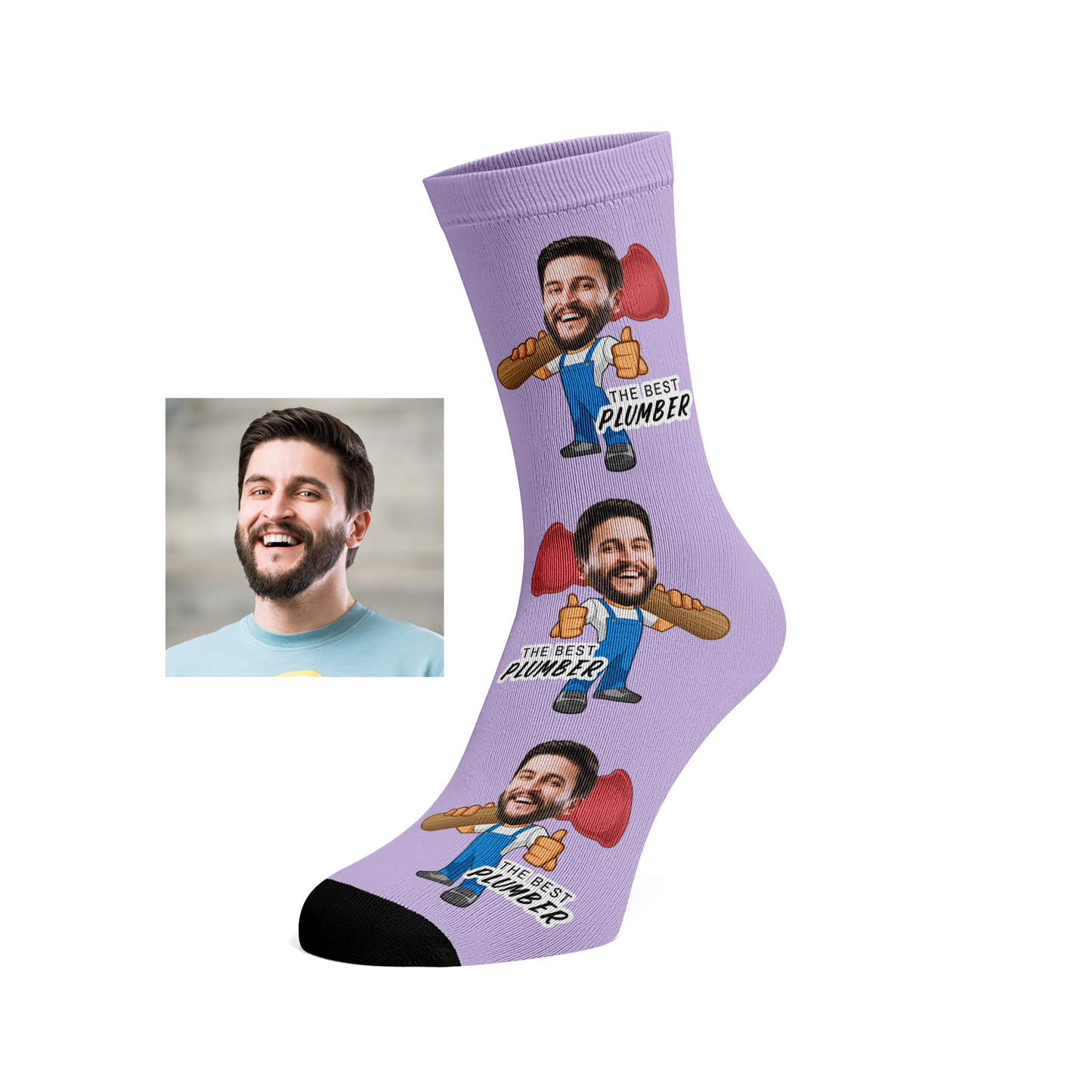 Custom Face Plumber Socks