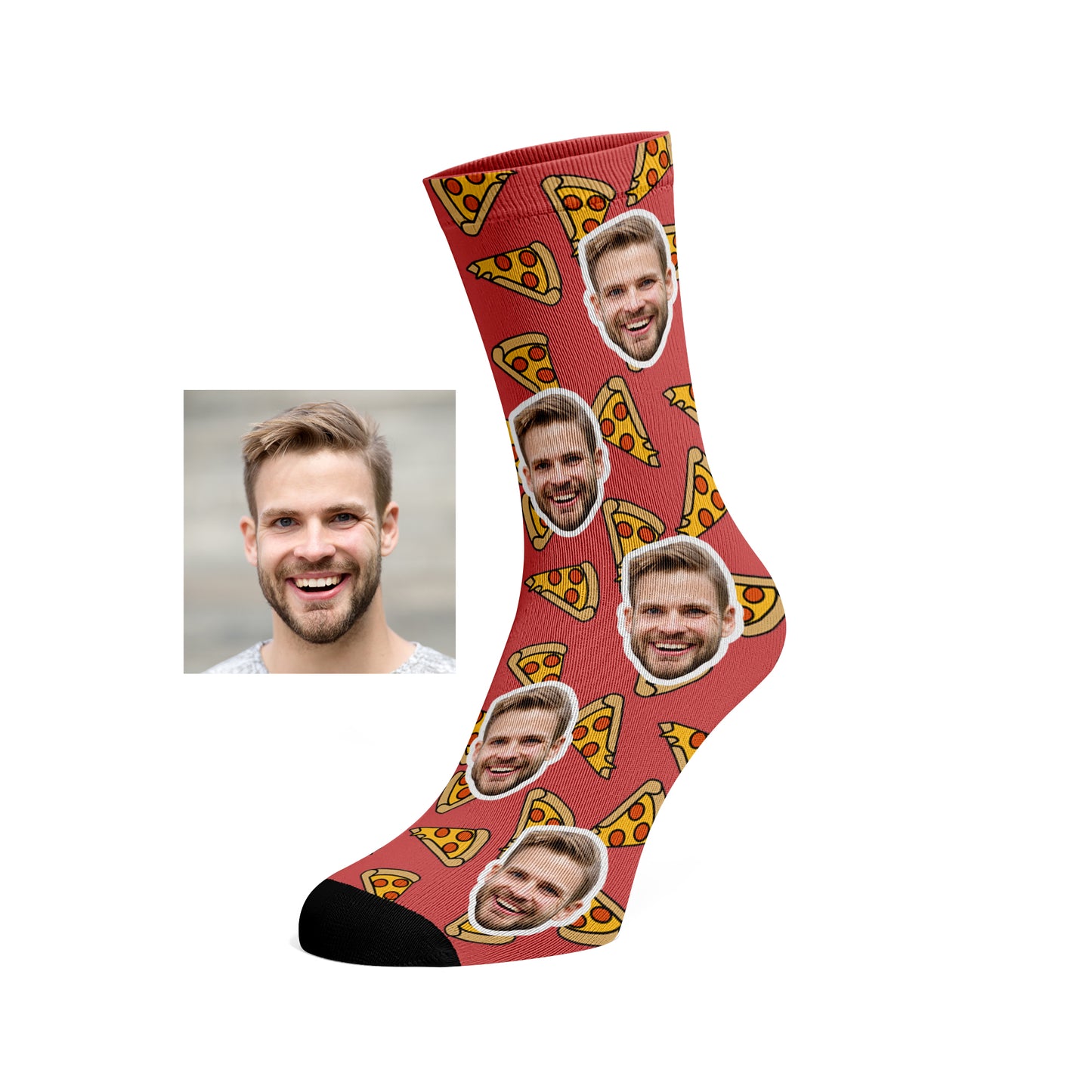 Custom Face Pizza socks