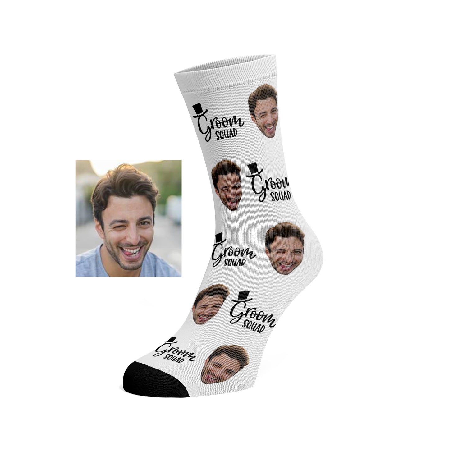 Custom Groom Squad socks