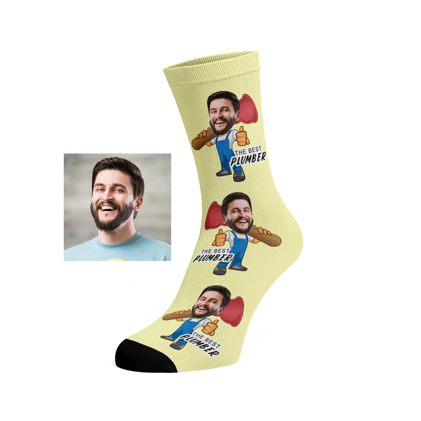Custom Face Plumber Socks