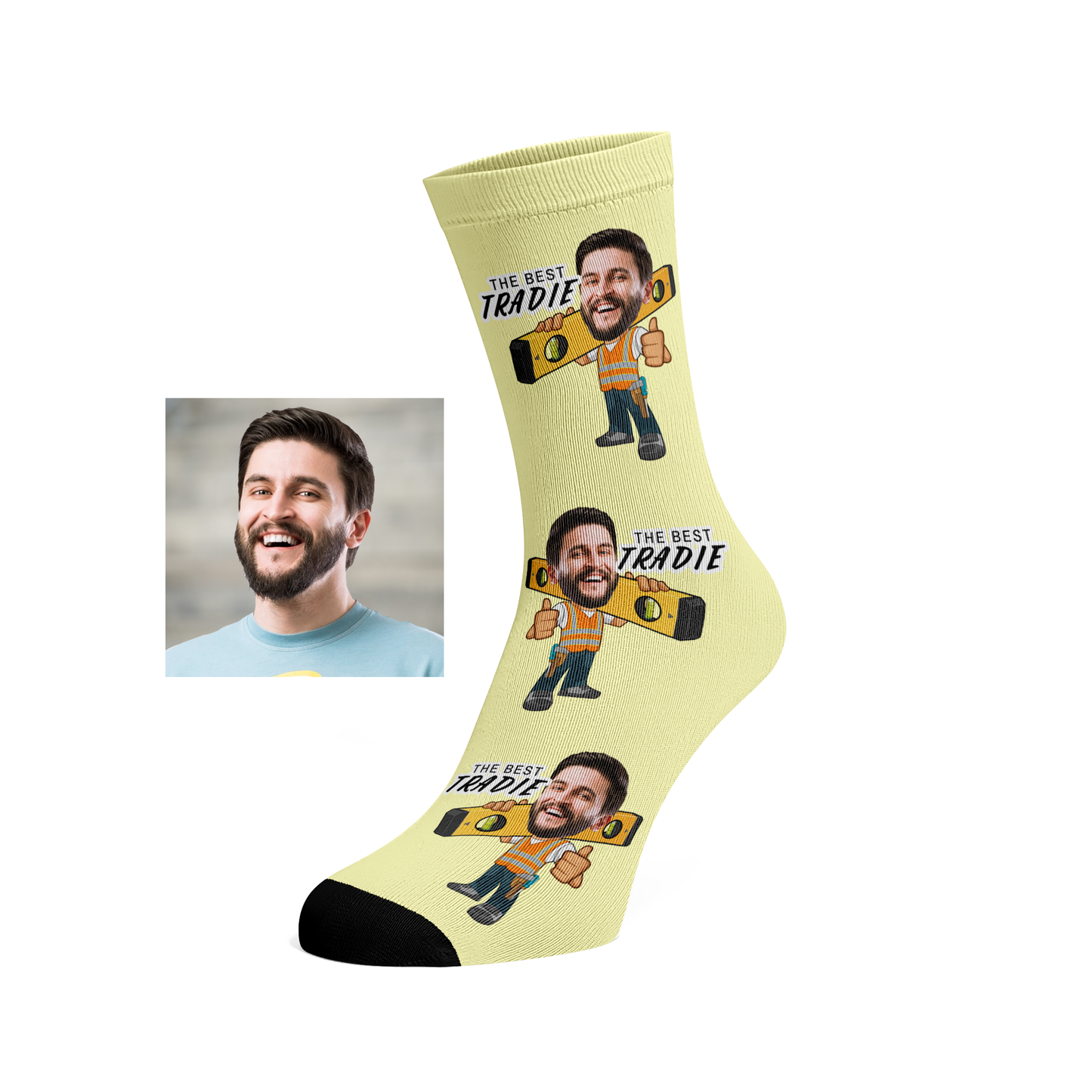Custom Face Tradie Socks